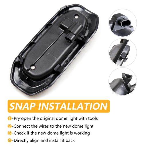 Luces LED de Interior RERPRO para Reemplazo de Luces de Techo Compatible con Jeep Wrangler JL 4 Door 2018-2024 Accesorios Luz de Techo de Lectura Trasera, Mapa de Carga Superior, Kit de Luz de Techo Blanco 6500K 18 LEDs - Imagen 7