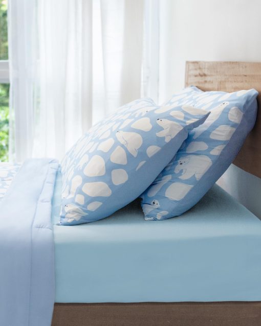 Sabanas Ajustables REST? Evercool?+, Tamano Individual, Azul Claro, 13" Profundo (hasta 15??), Ropa de Cama Transpirable para los que Sufren de Calor y Sudor Nocturno, Sabana con Hilo de Plata Ionic+ Autolimpiante para Piel Sensible - Imagen 6