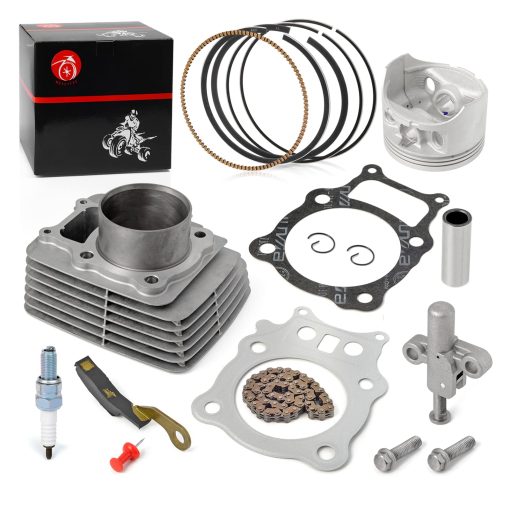 Kit de Extremo Superior de Cilindro Piston + Anillos + Cadena de Distribucion + Tensor + Brazo Tensor para HONDA 350ES 350S Rancher 350 TRX350 TE/TM/FE/FM 2000-2006 - Imagen 4