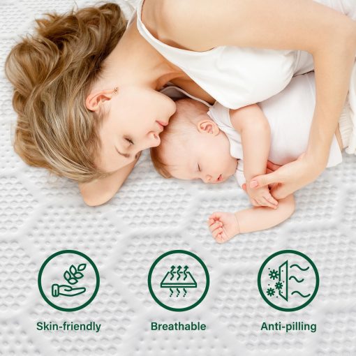 VISCOFLEX Colchon Topper de Espuma Viscoelastica de 3 Pulgadas para Camas Individuales, Soporte de Espuma de Alta Densidad, Doble Capa de Mejor Soporte para el Cuerpo y Alivio de Presion - Imagen 3