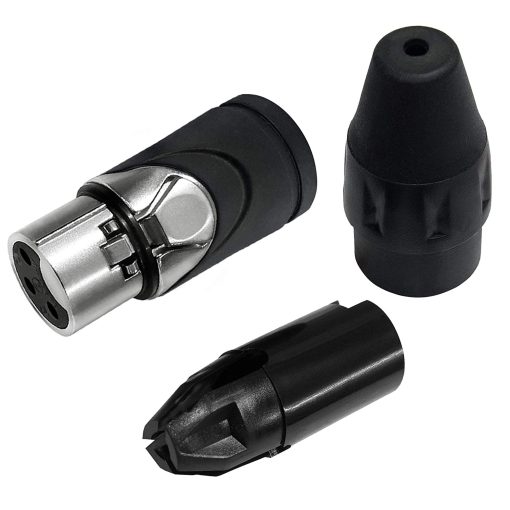 4 Unidades - 5 Pies - Cable de Microfono Cuadruple Balanceado Personalizado Hecho con Cable Mogami 2534 y Conectores XLR Amphenol AX3M Macho y AX3F Hembra de Plata de WORLDS BEST CABLES - Imagen 8