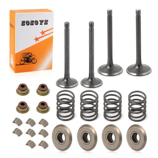 Kit de reconstruccion de valvulas de escape e admision y sellos y resortes para EZGO Carrito de Golf de Gas MCI 4 tiempos 2003-2008 72857-G01 72507-G01 Collet Keepers y Valve Spring Retainers