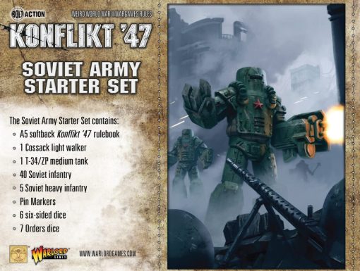 Warlord Games Konflict '47 Soviet Army Starter Set 1:56 Military Table Top Wargaming Plastic Model Kit 451510801 - Imagen 2