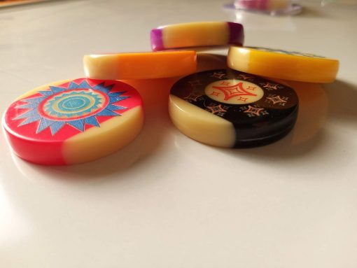 Juego de 4 golpeadores de carrom de tamano estandar AnNafi para torneos con superficie lisa y excelente rebote - Imagen 6