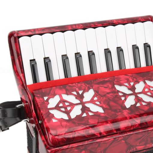 Acordeon de Piano BTER, 8 Bajos 22 Teclas Exquisitamente Diseñado con Paño de Limpieza y Correa, Instrumento Musical Sensible de Botones Regalo para Niños Principiantes Adultos - Imagen 7