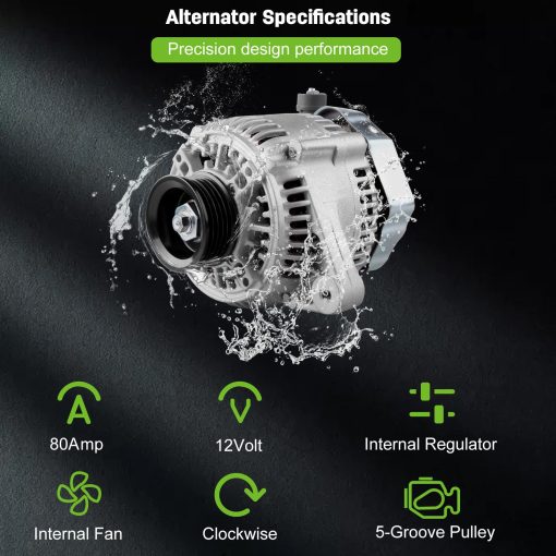 Alternadores SCITOO AND0187 13754 para Toyota Camry Solara 2.2L 1997 1998 1999 2000 2001 80A/12V - Imagen 4