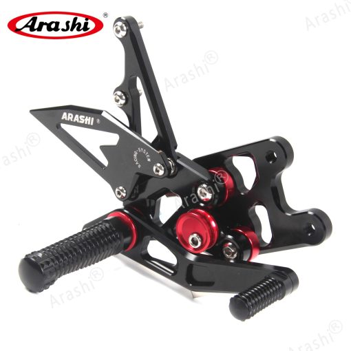 Arashi (Version 2.0) Rearsets para Suzuki GSXR 1000 2007 2008 Accesorios de Motocicleta Reposapies Ajustables Pernos de Pie Traseros GSX-R 1000 GSX-R1000 GSXR1000 Negro 07 08 - Imagen 5