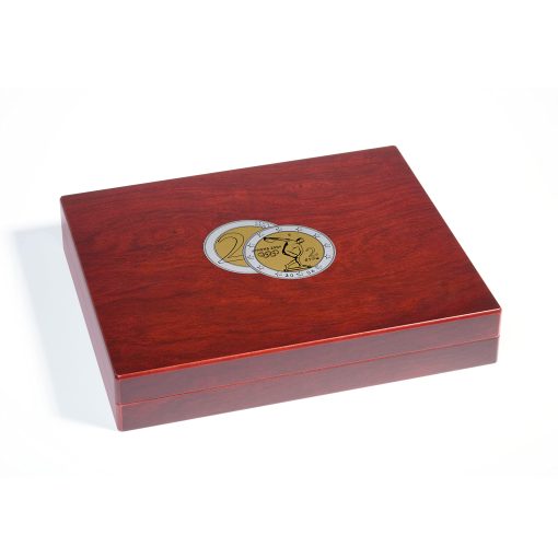Estuche para presentacion LEUCHTTURM1917 VOLTERRA Trio de Luxe, Cada bandeja para 35 monedas de 2 euros en capsulas - Imagen 2