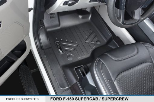 MAX LINER A0167-P/B0167 para Ford F-150 SuperCrew Cab 2015-2022 con Asientos de Cubo de 1ra Fila, Negro - Imagen 2
