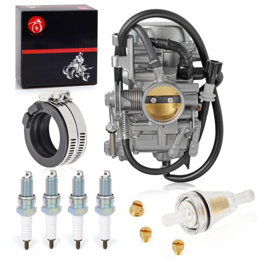 Carburador y Colector de Admision Bujia para HONDA Shadow VLX 600 VT600 VT600C VT600CD Deluxe 1999-2007 - Imagen 2
