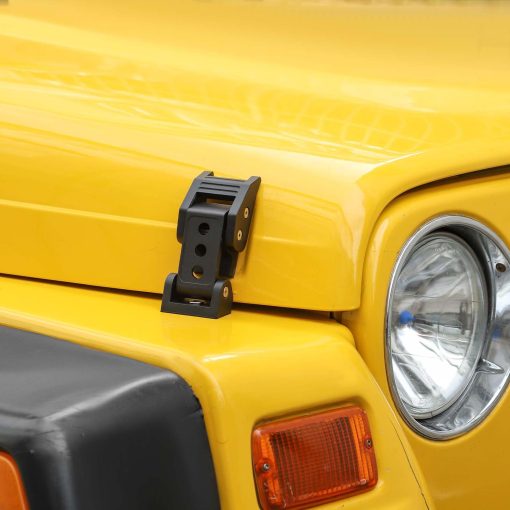 Kit de cerradura de capo RT-TCZ para Jeep Wrangler TJ, Pestillos de aluminio para capo para Jeep Wrangler TJ 1997-2006 Accesorios exteriores Negros 2pcs - Imagen 7