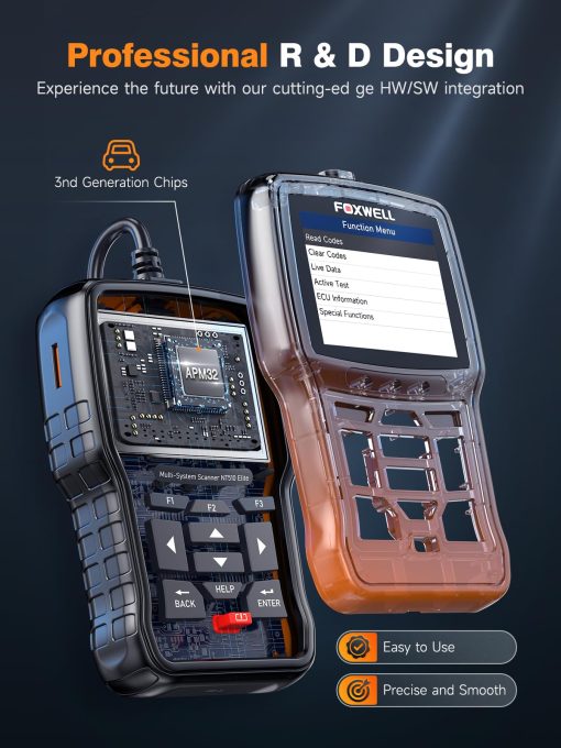 FOXWELL NT510 Elite para GM Escaner de Diagnostico OBD2 Lector de Codigos de Todo el Sistema Herramienta de Escaneo con Pruebas Activas Bidireccionales Reset de Todo Servicio Aceite EPB TPMS SAS TPS Registro de Bateria Reaprendizaje del CigÃ¼eñal - Imagen 2
