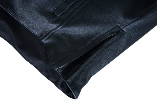 Chaqueta de Moto de Cuero para Mujer en Negro Vance Leather USA de Cuero de Vaca Encerado Suave Deportiva Crossover Biker (Grande) - Imagen 9