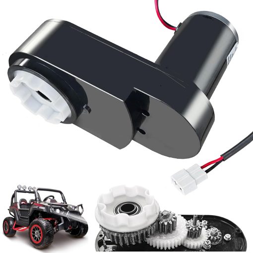 Upgrade de Motor de Alto Torque de 24 Voltios con Caja de Engranajes para Vehiculo Electrico 4x4 para Ninos, Modificacion de Motor sin Escobillas de 24V para Actualizacion de Power Wheels, Piezas de Huffy Torex 24v, ATV, Camion, 150W, 18V&20V