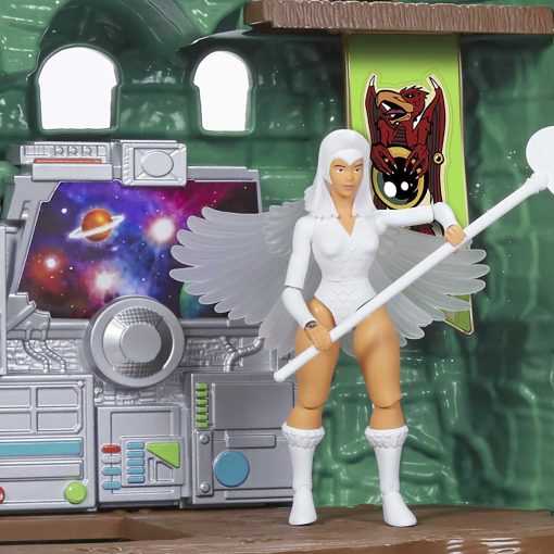 Juguetes y Juegos Masters of the Universe Origins, Castillo Grayskull con Hechicera y Figura de Accion, Juguete MOTU, 4 Habitaciones, Trampa y Ascensor - Imagen 5