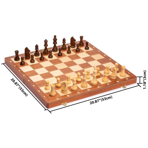 Juego de ajedrez profesional Husaria Staunton torneo No. 6 de madera con 2 reinas adicionales, reyes de 3.9 pulgadas - Imagen 9