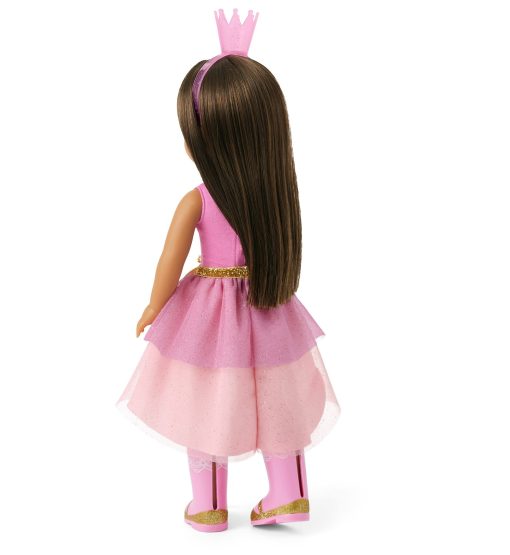 Muñeca American Girl WellieWishers de 14.5 pulgadas Ashlyn con Leotardo Rosa, Falda de Purpurina, Diadema y Botas, Para Niñas de 4+ años - Imagen 2