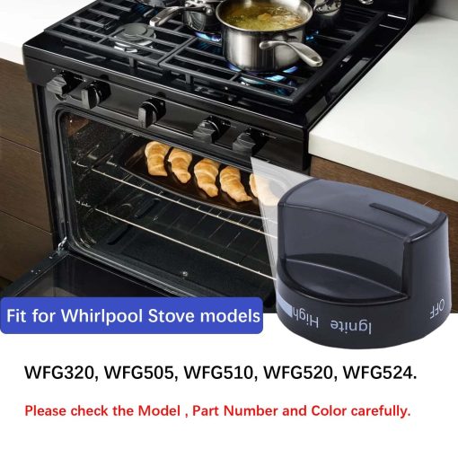 Perillas de Estufa para Horno de Gas Whirlpool WFG320M0BB0 WFG320M0BB1 WFG320M0BB2 WFG320M0BS0 WFG320M0BS2 WFG320M0BS3 WFG320M0BW0 WFG320M0BW1 WFG320M0BW2 WFG505M0BB0 WFG505M0BB1 WFG505M0BB2 WFG505M0BS0 - Imagen 4