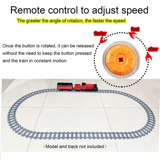 Kit de Motor y Control Remoto MYMG para Lego Hogwarts Express 75955, Ajuste de Velocidad por Control Remoto y APP, Compatible con Lego 75955 (Modelo no incluido) (Version de Control de Velocidad) - Imagen 2