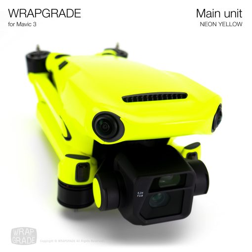Calcomanias completas para DJI Mavic 3 / Mavic 3 Classic (AMARILLO NEoN) WRAPGRADE - Imagen 6