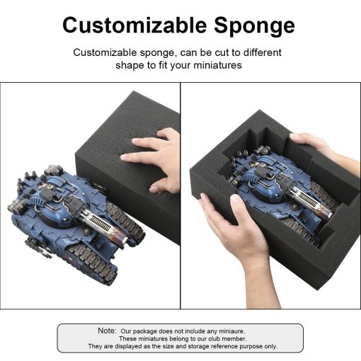 Estuche de Almacenamiento para Miniaturas Jucoci (con 3 PCS Soporte de Espuma) - Imagen 4
