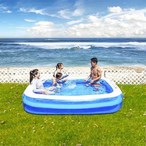 Piscina Inflable Gigante para Ninos - Piscina Inflable Rectangular para Familia y Ninos - 10 Pies de Largo (120" X 72" X 20") - Imagen 5