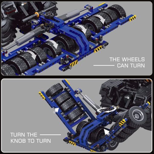 Conjunto de Juguetes de Construccion de Tractor RC Pesado 4 en 1 de Mould King, Set de Granja de Tractor de Control Remoto, 17020 Kit de Construccion de Coche de Granja para Adultos y Ninos 14+ (2716 PCS) - Imagen 2