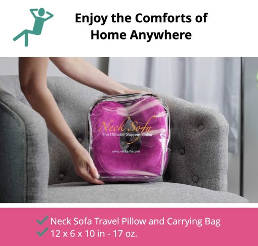 Almohada de belleza Neck Sofa - Antienvejecimiento - Antirronquidos - Almohada relajante de spa - Regalo de relajacion para mujer - Rosa - Imagen 2