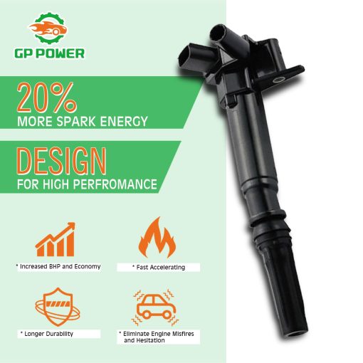 Bobina de Encendido GP POWER Para UF631 UF639 AL3Z-12029-A AL3Z12012B DG525 DG526 Lado del Conductor *4 + Lado del Pasajero *4 Compatible con Ford F150 F250 F350 Super Duty E350 E450 LOBO 6.2L V8 - Imagen 2