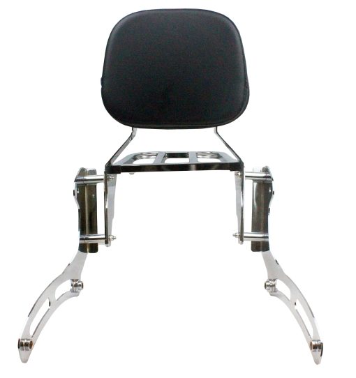 YHMOTO Espaldar de Pasajero con Parrilla para Kawasaki Vulcan 900 VN900 Classic Custom 1996-2023 (Cromo) - Imagen 3