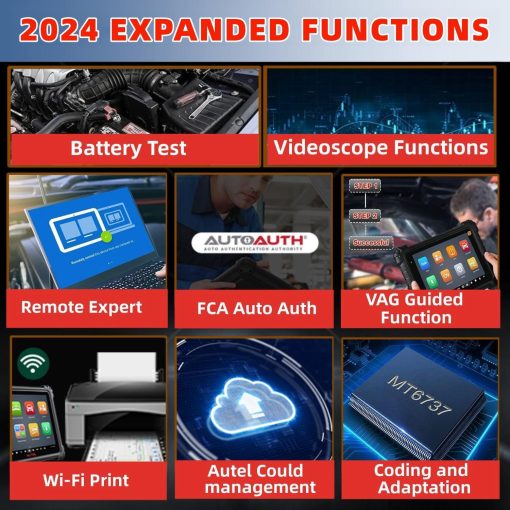 Autel MaxiSYS MS906 Pro Escaner Automotriz Herramienta de diagnostico obd2, 2024 MS906PRO Actualizacion de MK908 MS906BT MS906 MP900, Codificacion de ECU, 36+ Servicios, 3000+ Bidireccionales, FCA SGW, CAN FD/DoIP - Imagen 8