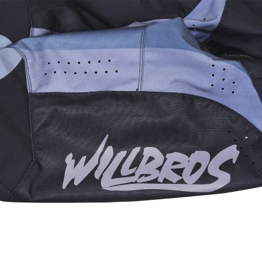 Conjunto de Equipamiento Willbros MX Motocross - Jersey y Pantalon - Hombre Mujer Adulto Moto de Tierra Offroad Negro Gris (Jersey S Pantalon 30) - Imagen 6