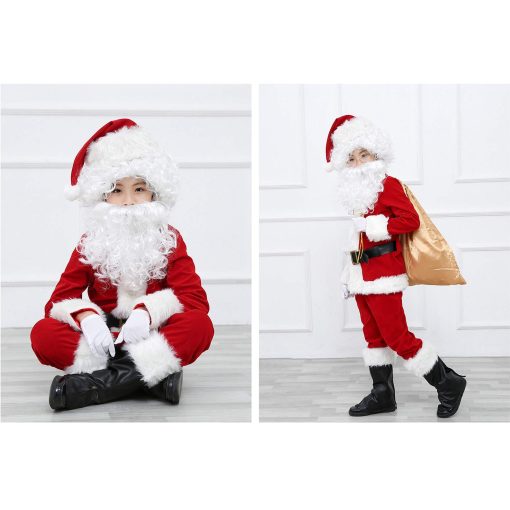 Disfraz de Santa Claus para Ninos Set de 11 Piezas (Tamano Pequeno) - Imagen 4