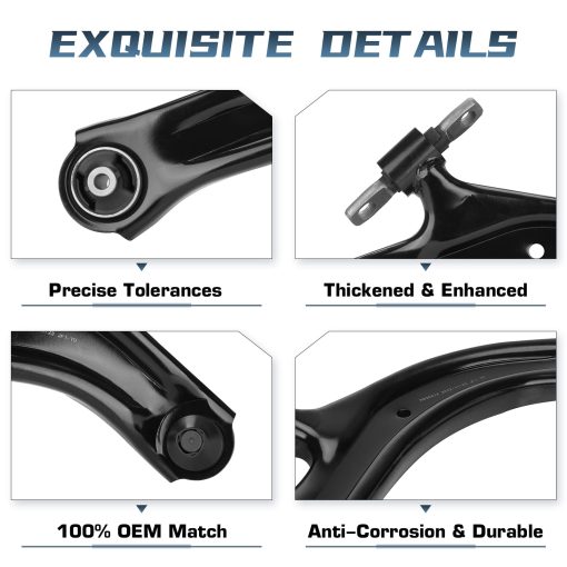 Kit de Brazo de Control Inferior Delantero con Junta de Bola K620373 K620374 Izquierda Derecha Lado del Pasajero Conductor Conjunto de Suspension Reemplazo para Nissan Sentra 2007 2008 2009 2010 2011 2012 - Imagen 3
