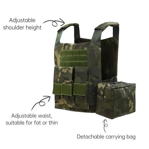 Czmmyrr Uniformes militares para ninos, disfraces de soldado para ninos, disfraces de ejercito de Halloween, traje completo de camuflaje para ninos (camuflaje de selva, talla 110) - Imagen 6