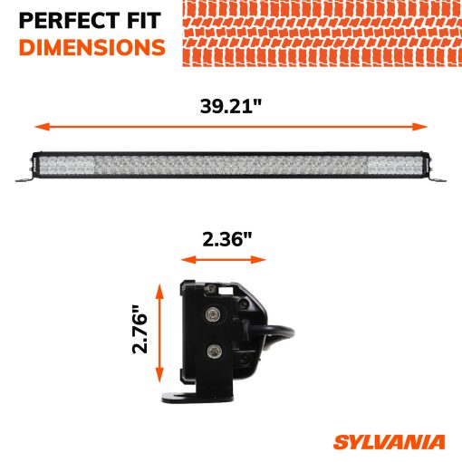 Barra de Luz LED SYLVANIA Ultra de 40 pulgadas | Garantia limitada de por vida | Luz Combo de 15120 lumenes crudos | Luz de trabajo impermeable de calidad para todoterreno, camion, tractor, bote, ATV, UTV, SUV, 4x4 - Imagen 5