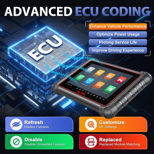 Autel Scanner MaxiPro MP900Z-BT con MV108 de 60$, Actualizacion 2024 del MP808S/MS906BT, Herramienta de Escaneo de Codificacion de ECU Android 11, Escaner Bidireccional con 40+ Servicios, Escaner OBD2 de Sistema Completo Compatible con CAN FD/DoIP - Imagen 4