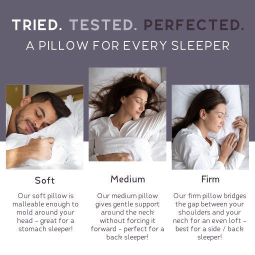 Almohada de lujo para dormir Lincove Signature 100% Natural Canadian White Down - 800 Fill Power, Funda de Algodon de 500 Hilos, Hecha en Canada, King - Firme, 1 Paquete - Imagen 4