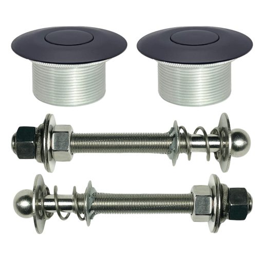 Set de 2 Pasadores de Capo de Boton Rapido de 1.75" Hechos en USA