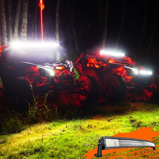 Nilight Barra de luces LED curva combinada de 52 pulgadas 300W, foco y luz de inundacion, lampara de conduccion LED para camiones, barcos, jeeps, 2 años de garantia - Imagen 9