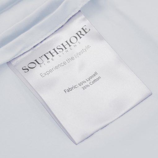 Juego de sabanas suaves de Tencel de Southshore Fine Living, tamaño King, 500 hilos, Sabanas de cama King transpirables, mezcla de algodon, 4 piezas con sabana bajera de bolsillo profundo, sabana plana, 2 fundas de almohada; Blanco - Imagen 8