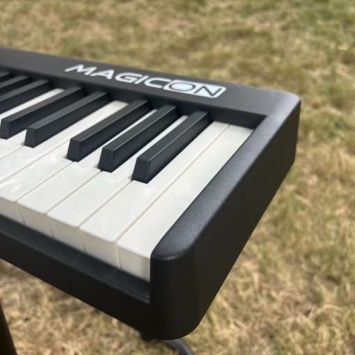 Piano Electronico Plegable MAGICON BX20S de 88 Teclas, Teclas Semipesadas de Tamano Completo, Portatil, con Sensibilidad al Tacto, Soporte USB/MIDI, Bluetooth Inalambrico, Altavoces, Pedal, Bolsa de Transporte, para Principiantes (NEGRO+) - Imagen 5