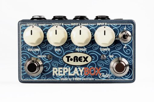 Pedal de Efectos de Retardo T-Rex Engineering REPLAY-BOX con Operacion Verdadero Estereo, Tempo Activo, Controles de Volumen, Mezcla, Repeticion y Subdivision para una Precision ultima (10090) - Imagen 2