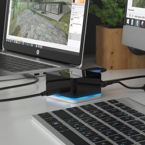 Estacion de acoplamiento mini Sabrent de 5 puertos USB tipo C para Continuum, compatible hasta 3840x2160 a 30HZ (DS-CMND) Negro - Imagen 9