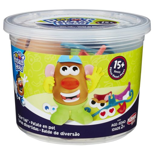 Juego de Mr. Potato Head Tater Tub Toy, Set de Juguete de Papa para Ninos de 2 Anos en Adelante, Incluye 17 Partes y Piezas, Juguetes para Ninos Pequenos