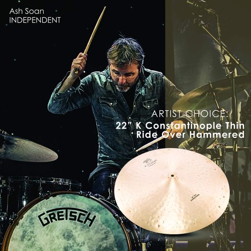 Platillo Ride Zildjian 22 pulgadas K Constantinople Thin Overhammered de bronce - Imagen 2