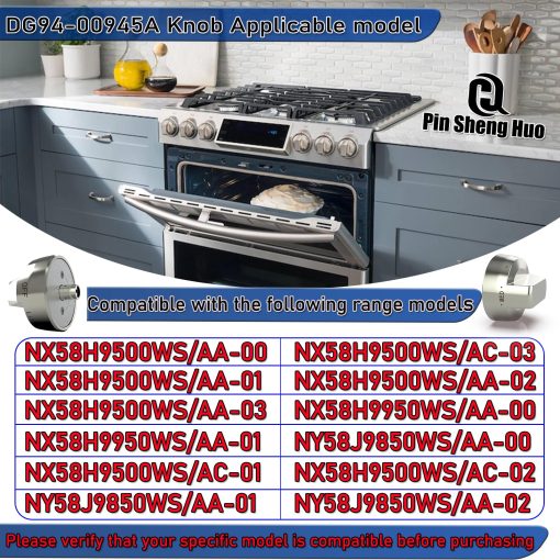 Perillas de Control de cocina mejoradas DG94-00945A para cocina a gas de kitchenaid - Reemplazo de diales? Se ajustan a la parte superior de la gama de gas Samsung - Piezas de superficie de repuesto - Perillas de quemador para horno Samsung, AP5957989 4011502 PS10067150 EAP10067150 (4PCS) - Imagen 4