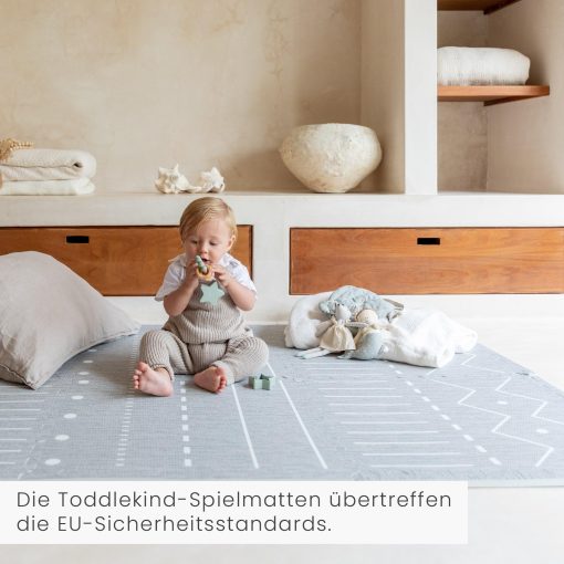 Tapete Infantil Toddlekind - Tapete de Espuma Premium, 4 x 6 pies Tapete de Espuma de Calidad Premium para Bebes/Ninos Pequenos, Elegante, No Toxico, Inodoro, Berber-Storm (Gris) - Imagen 7