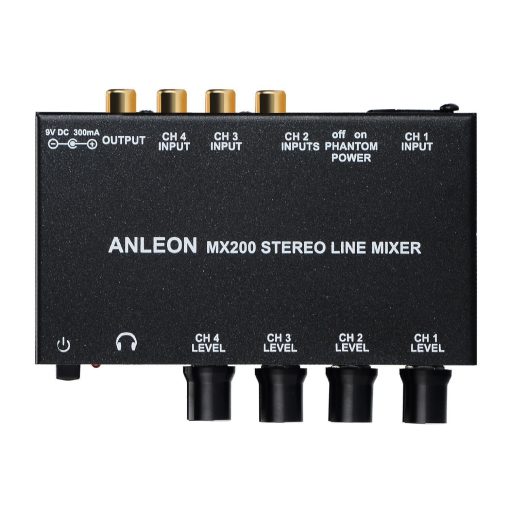 Mezcladora Estereo de Cuatro Canales ANLEON MX200 - Imagen 3