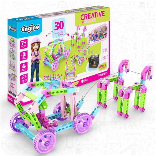 Engino- Juego de Construccion STEM para Ninas, 30 Modelos Motorizados, Juguetes Educativos para Edades 6+, Juguetes de Construccion, Regalos para Ninas, Proyectos STEM